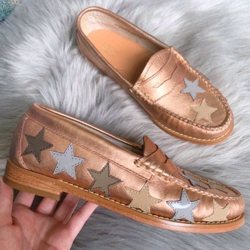 G.H. Bass & Co. NEW Penny Stardom Weejuns 5 Gold - Picture 1 of 9